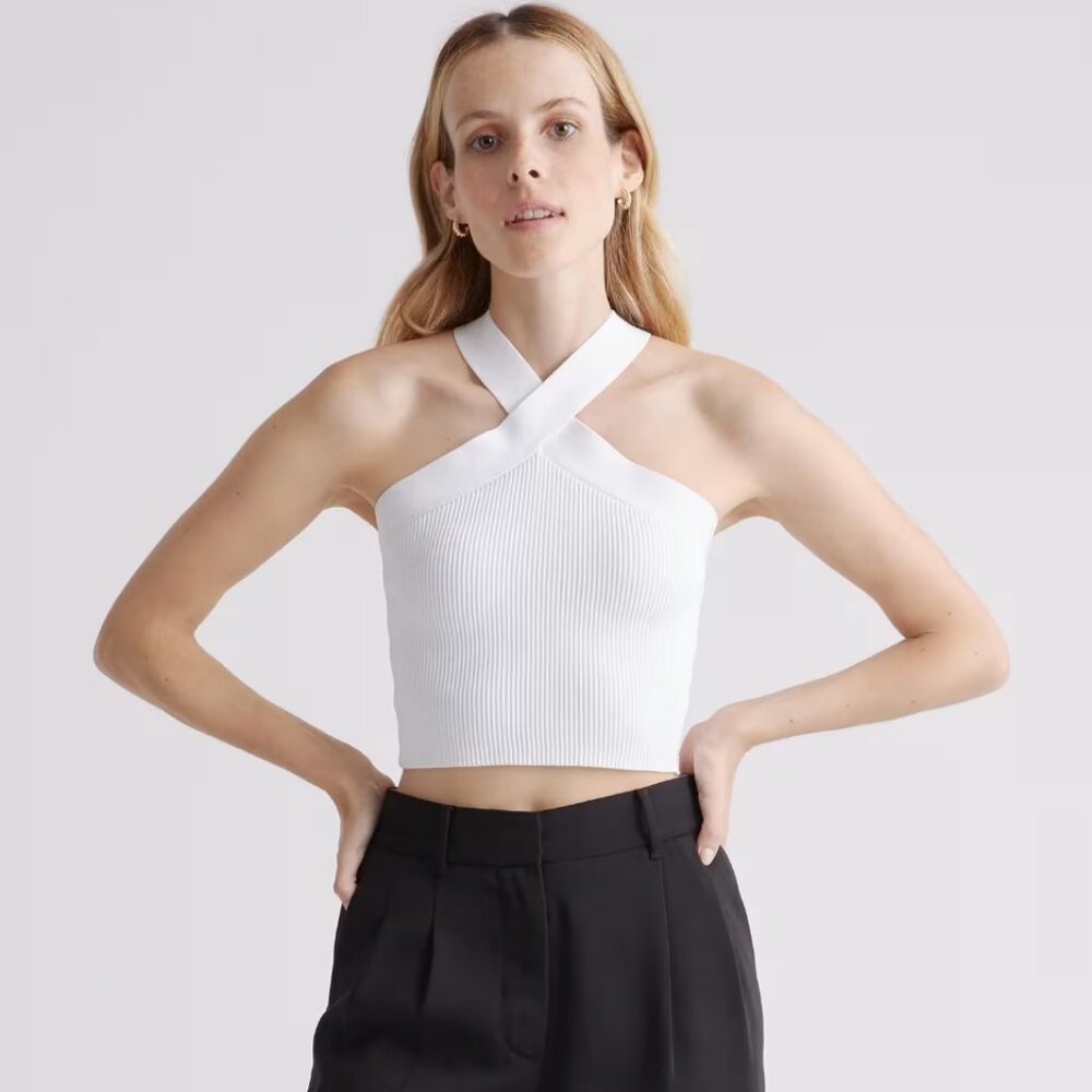 Glassons Criss Cross White Tank - M